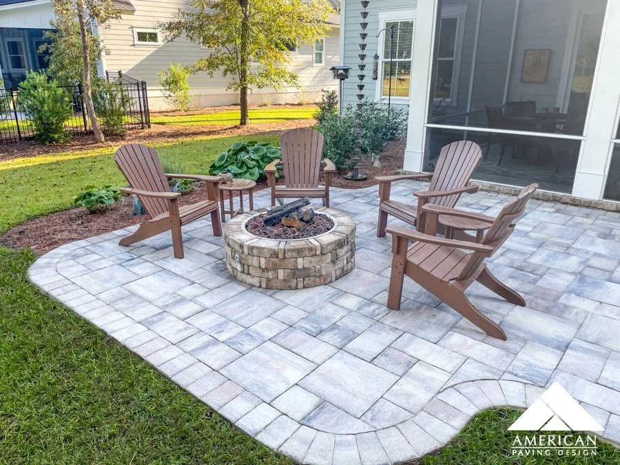Patio Installation in Murphy project 1