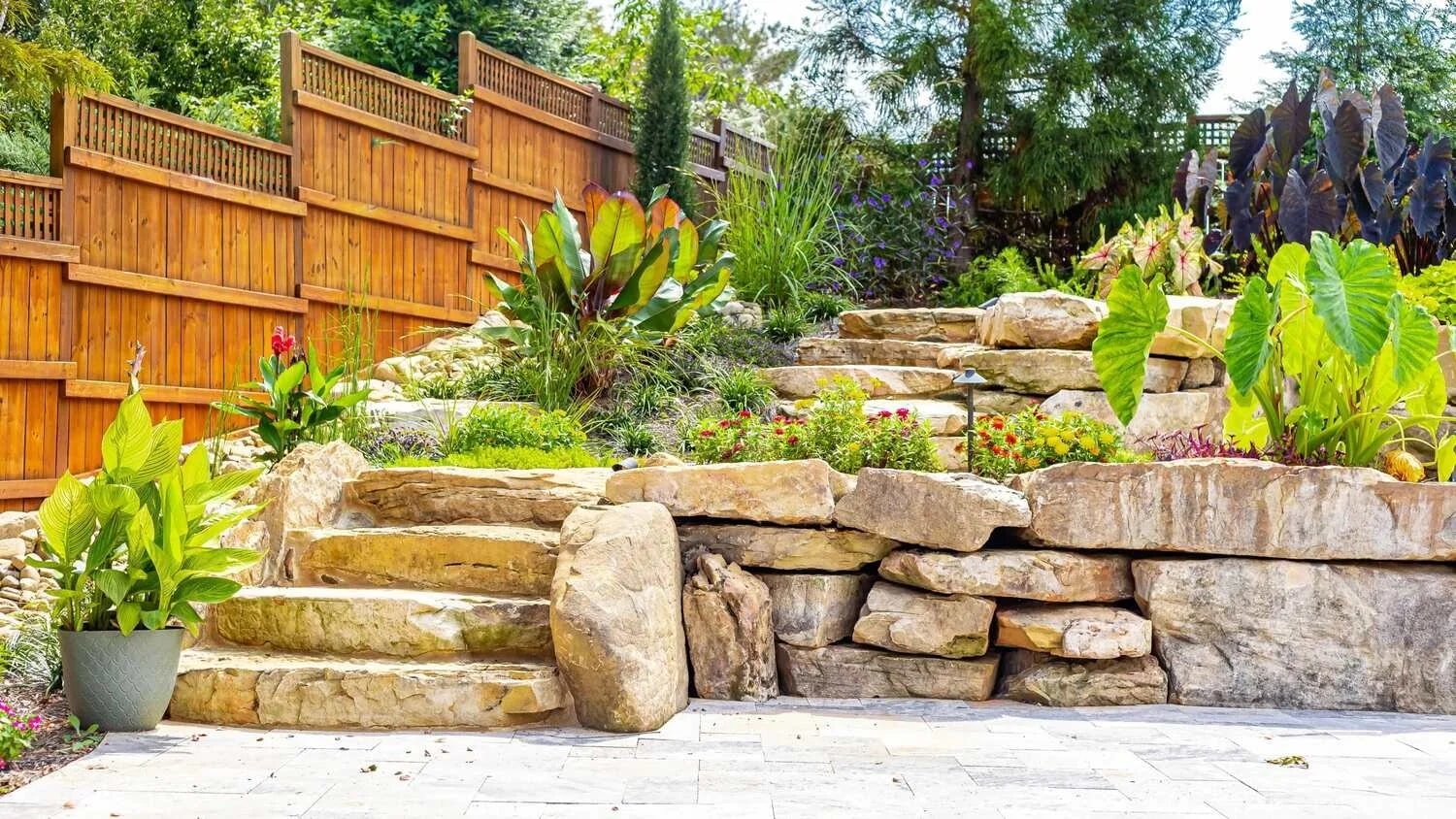 Retaining Wall Installation project 8